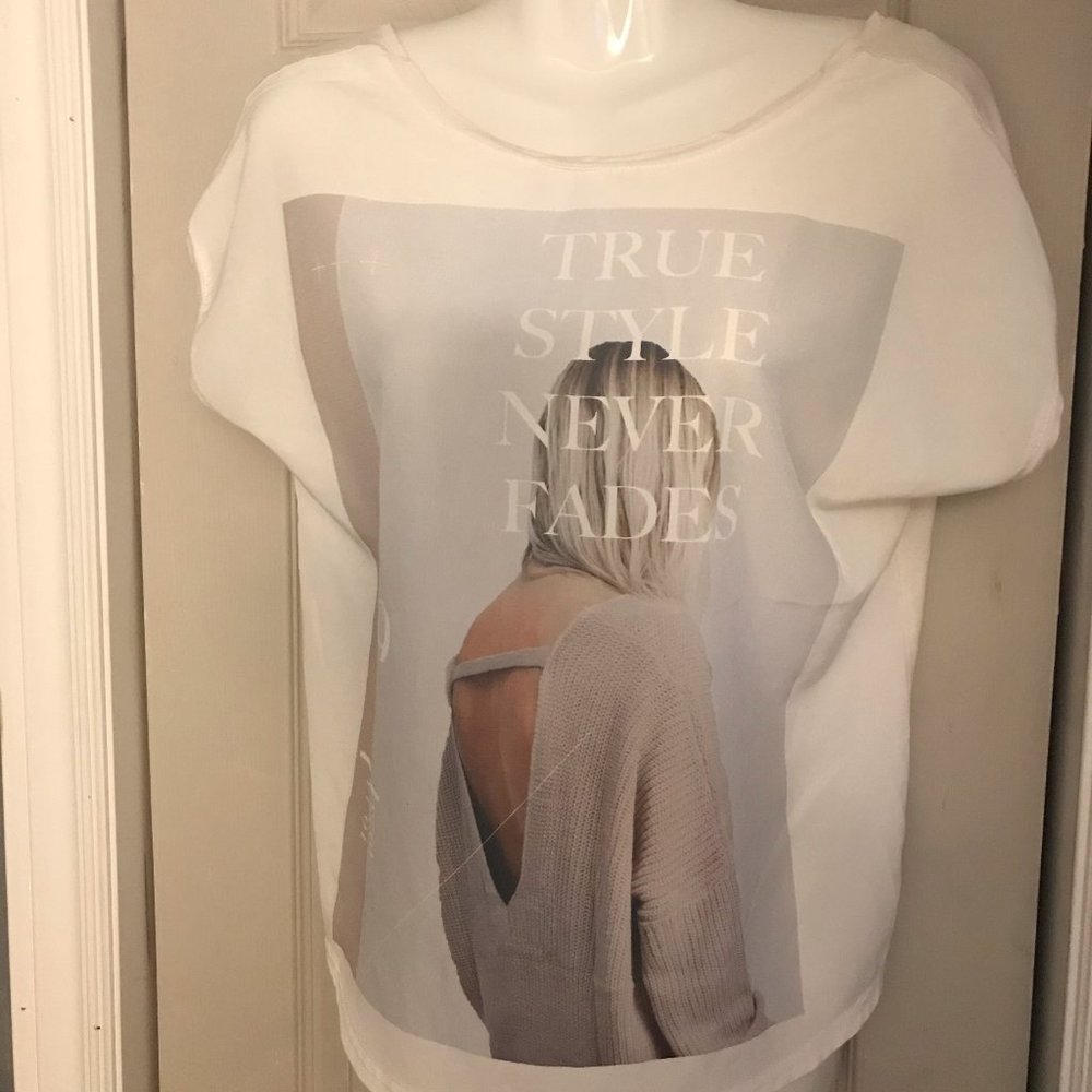 Zara White Tee